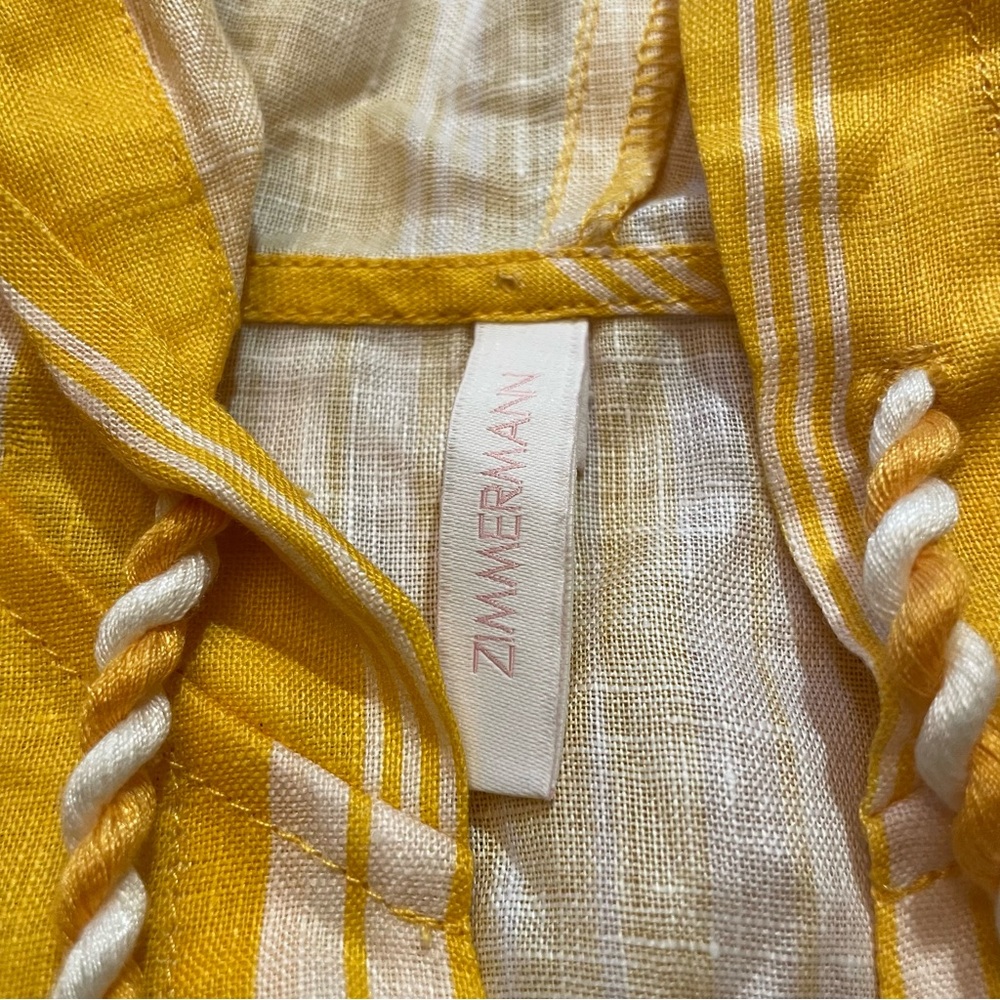 Zimmerman Anneke Linen Cover Up Dress - Picture 5 of 10